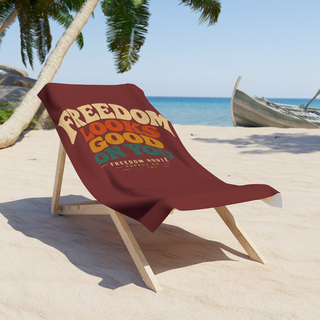 Freedom Looks Good On You | Beach Towel