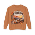 Freedom Lifestyle Crewneck Sweatshirt — Scenic Autumn Travel Graphic