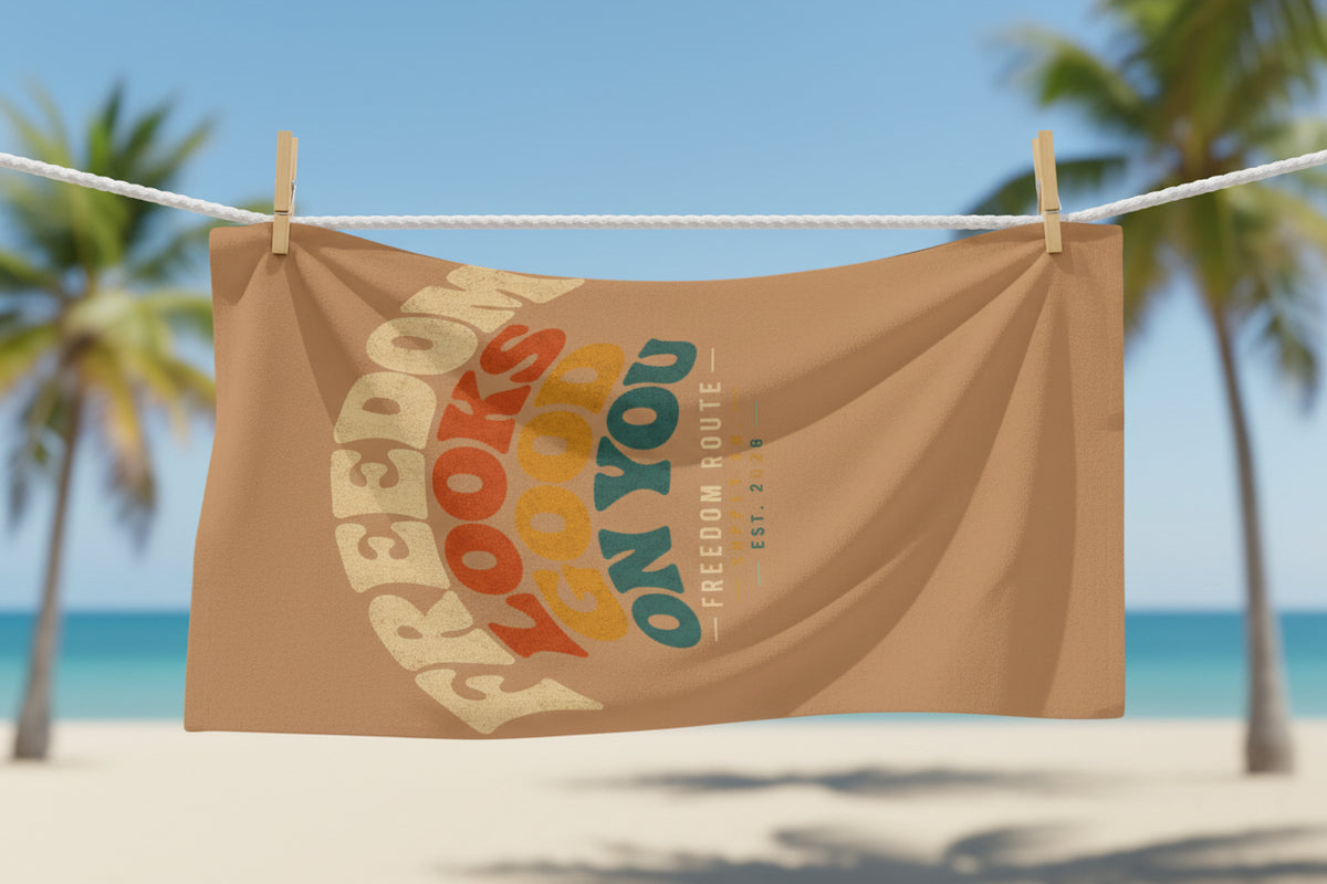 Freedom Looks Good On You | Beach Towel