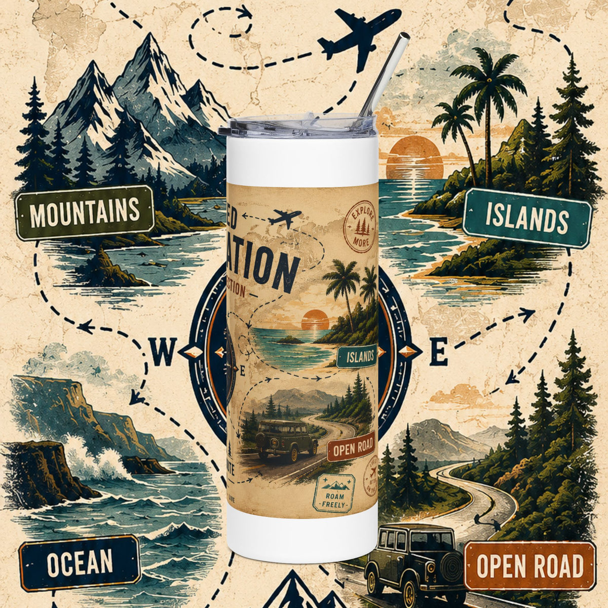 No Fixed Destination | Travel Tumbler