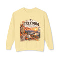 Freedom Lifestyle Crewneck Sweatshirt — Scenic Lake Sunset Graphic