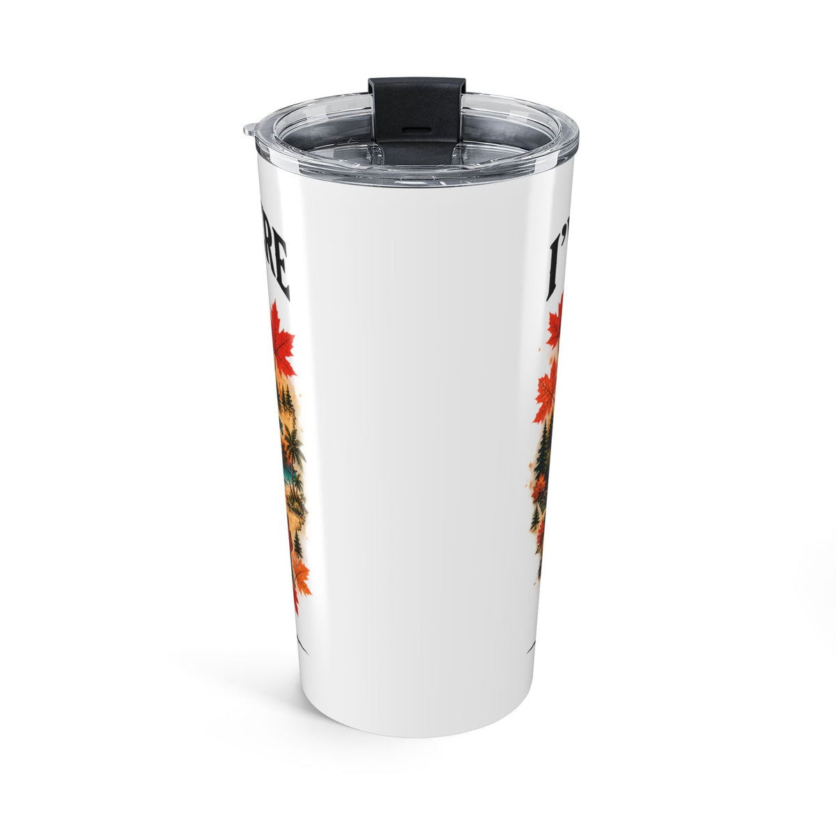 20oz Travel Tumbler — 'Been Everywhere That Matters' Vintage Roadtrip Map Design