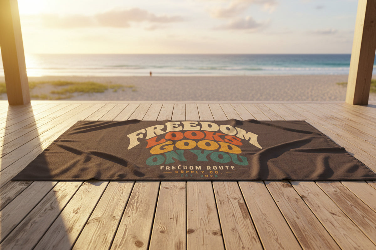 Freedom Looks Good On You | Beach Towel