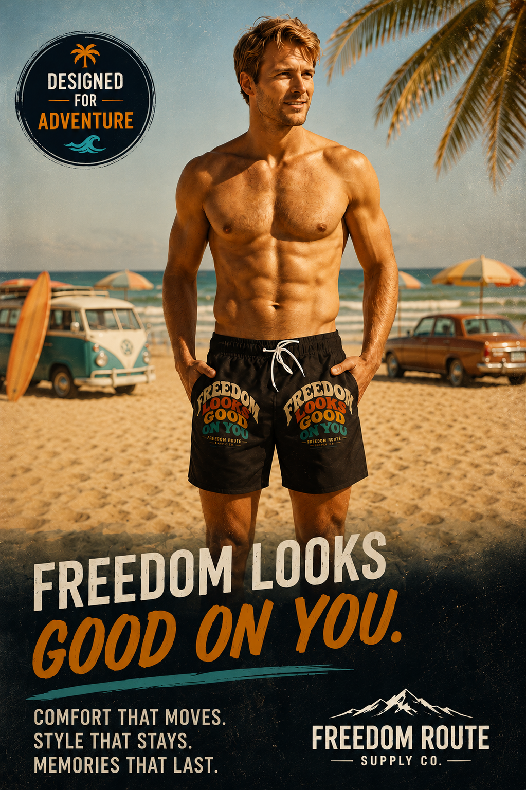 Freedom Looks Good On You | Swim Trunks